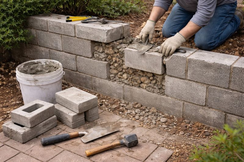 Block Wall Repair in Colfax, NC