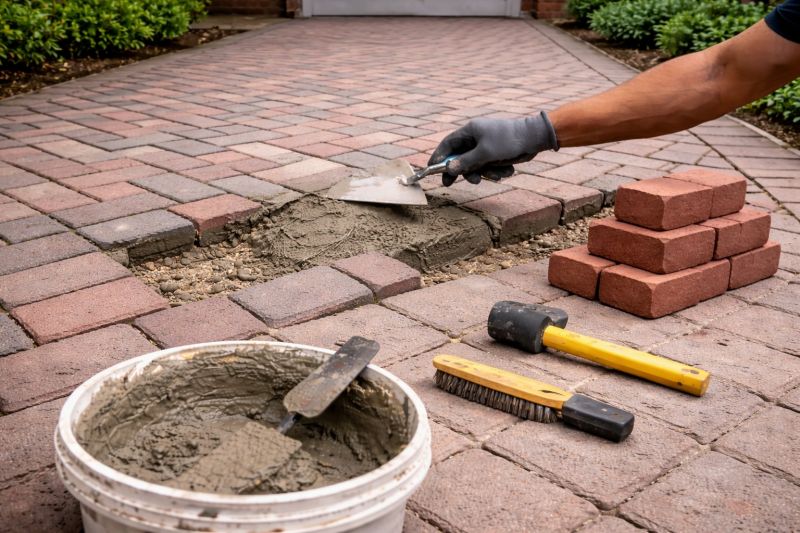 Brick Driveway Repair in Winston Salem, NC