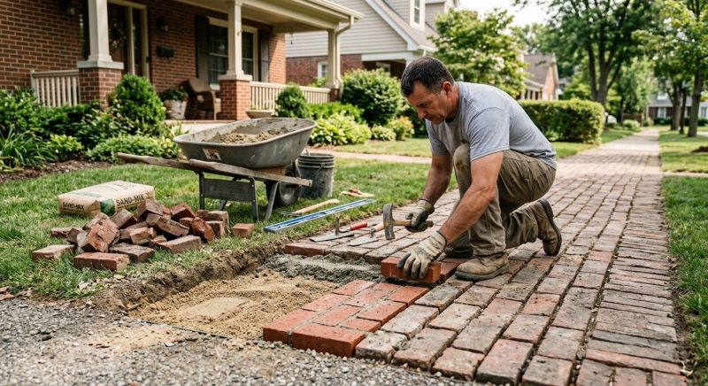 Brick Flatwork Repair in Clemmons, NC