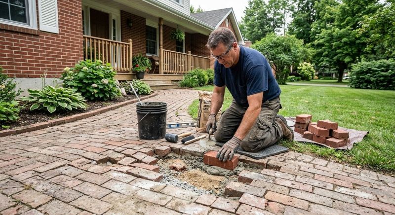 Brick Flatwork Repair in Clemmons, NC