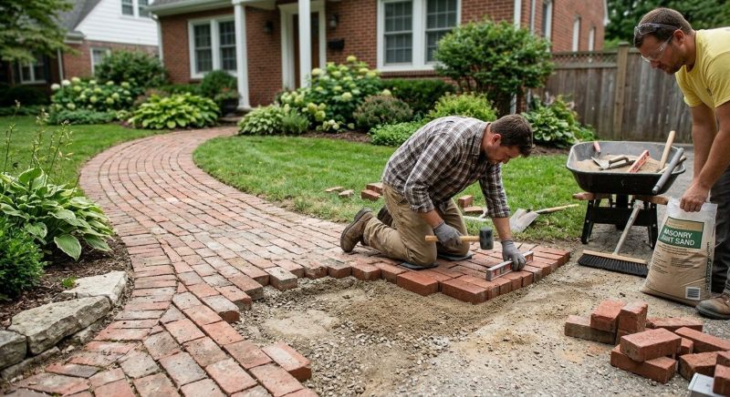 Brick Pathway Repair in Winston Salem, NC