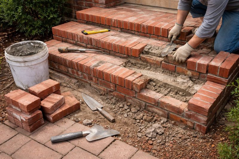 Brick Stairs Repair in Winston Salem, NC