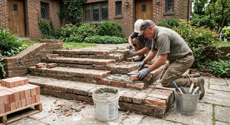 Brick Stairs Repair in Thomasville, NC