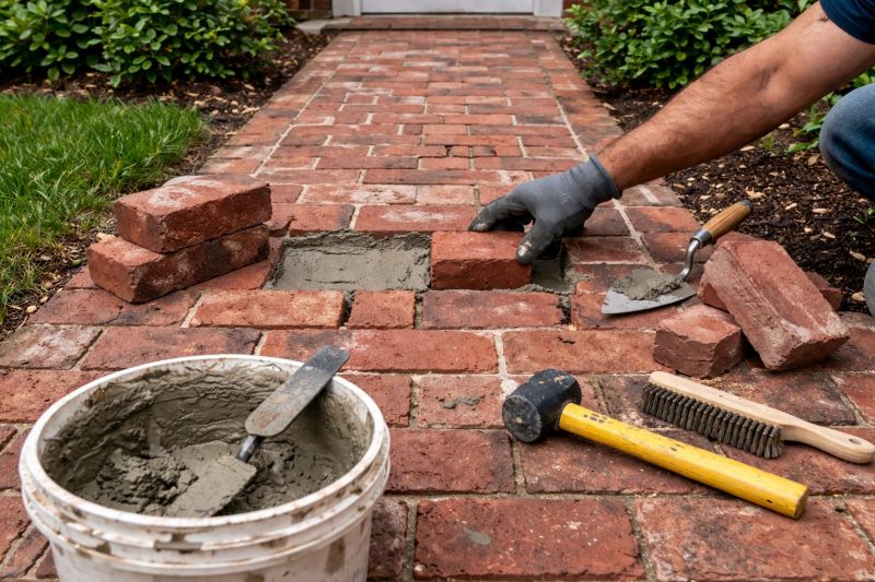 Brick Stoop Repair in Winston Salem, NC