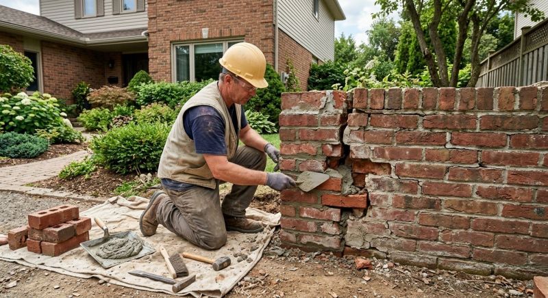 Brick Wall Repair in Kernersville, NC