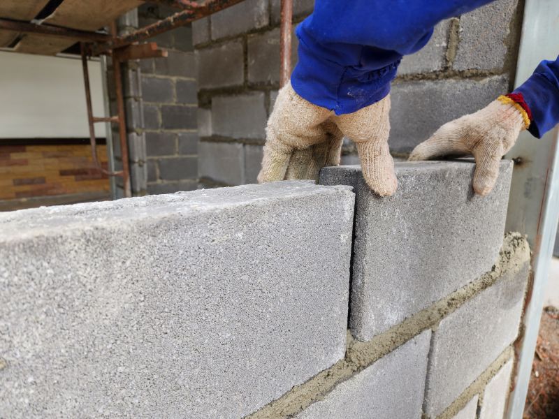 Cinder Block Wall Repair in Mocksville, NC