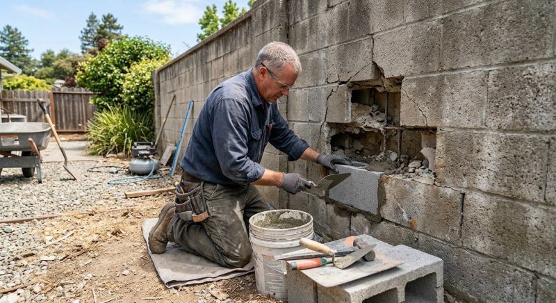 Masonry Wall Repair in Winston Salem, NC