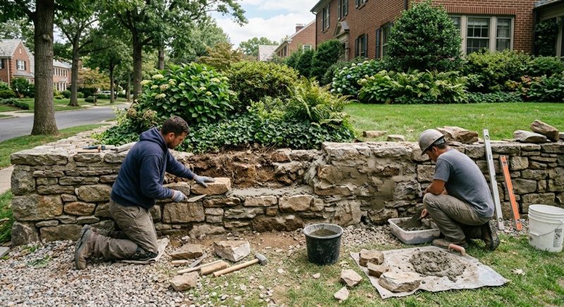 Retaining Wall Repair in Davidson County, NC