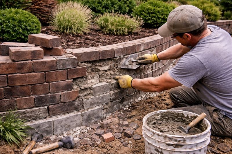 Retaining Wall Repair in Davie County, NC