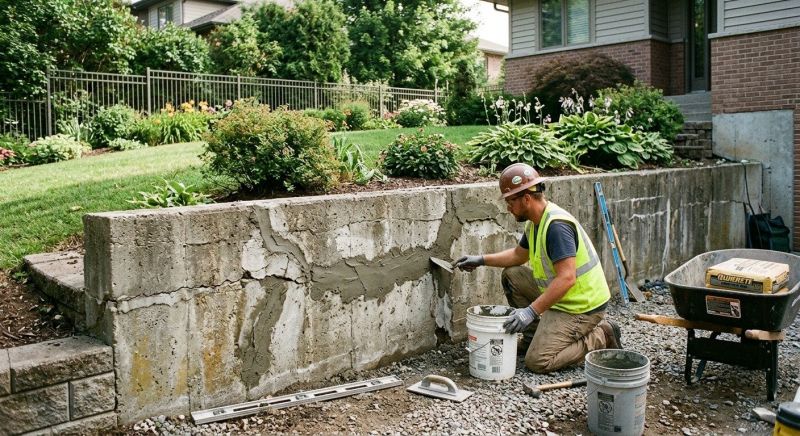 Retaining Wall Repair in Forsyth County, NC