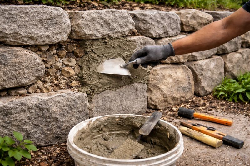 Retaining Wall Repair in Summerfield, NC