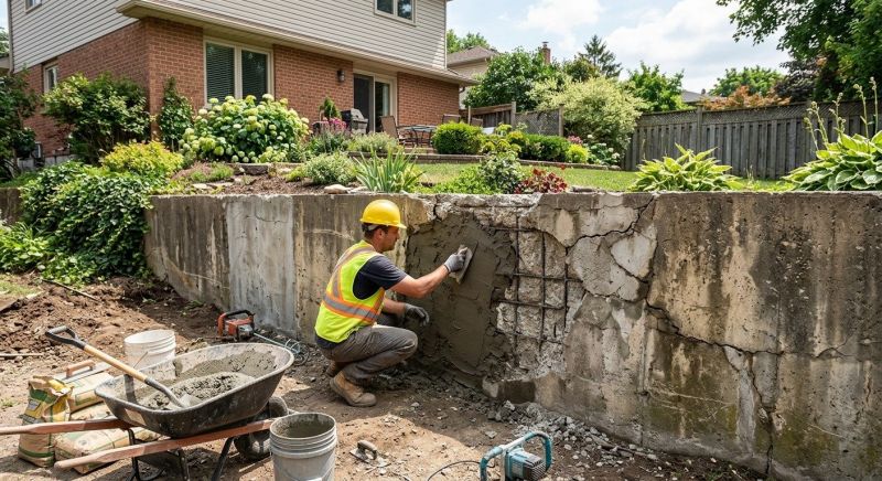 Retaining Wall Repair in Walnut Cove, NC
