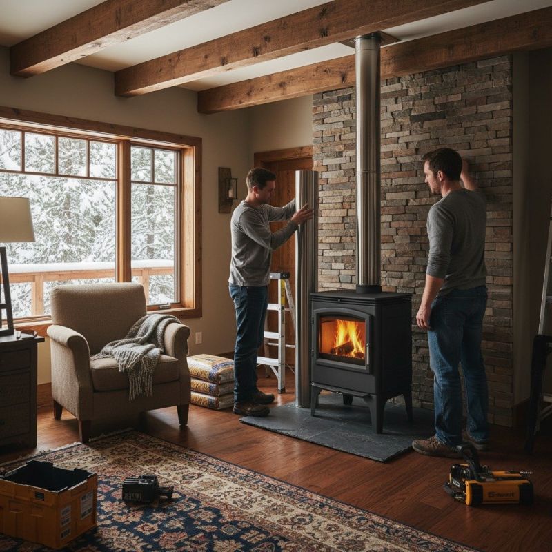 Stone Chimney Installation in Clemmons, NC