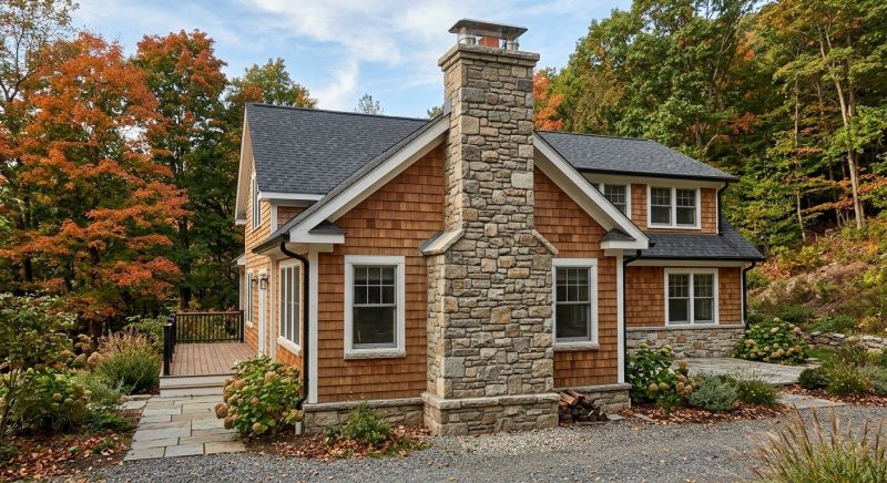 Stone Chimney Installation in Forsyth County, NC