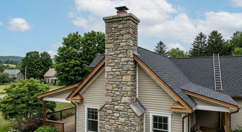 Stone Chimney Installation in Thomasville, NC