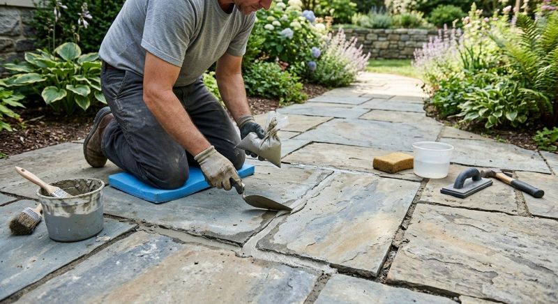 Stone Walkway Repair in Winston Salem, NC