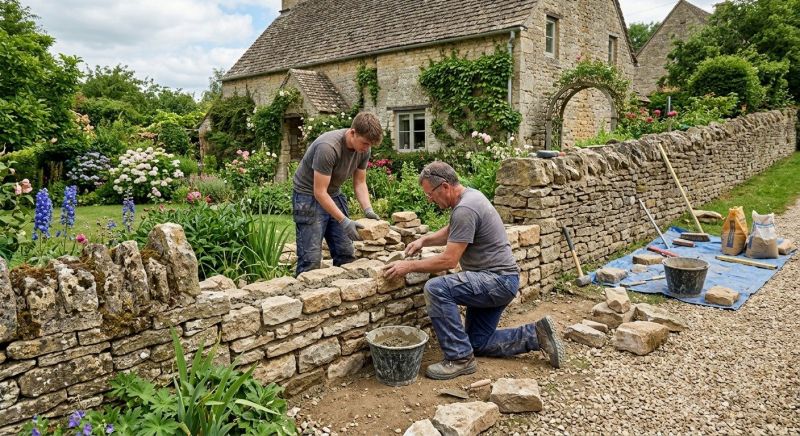 Stone Wall Repair in Winston Salem, NC